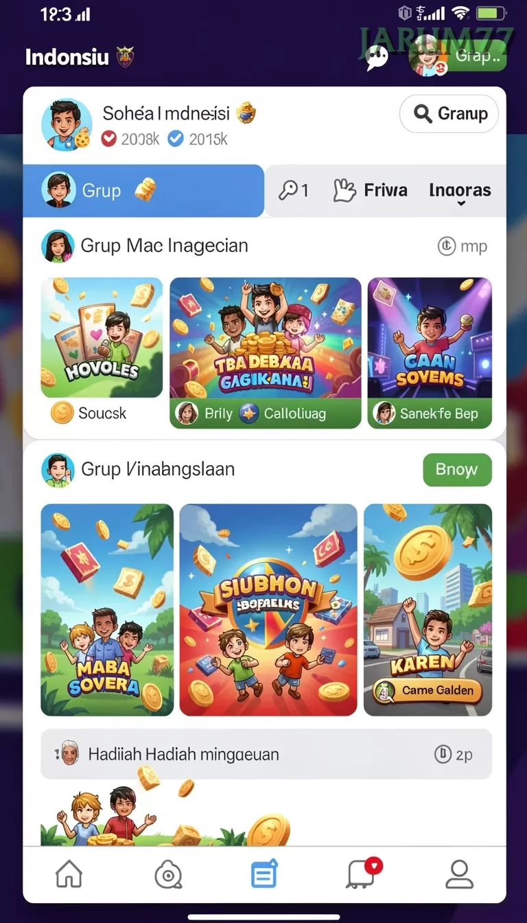Cuplikan layar PARISBOLA — aktivitas