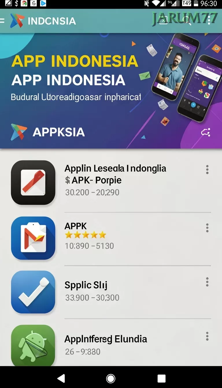 Cuplikan layar PARISBOLA — menu navigasi